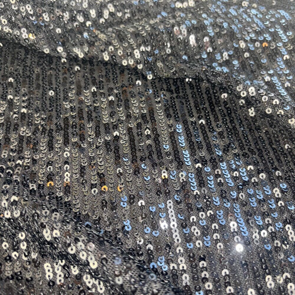 NWT NEW CeCe Rich Black Sequin Long Sleeve Dressy Party Top Size S - Picture 8 of 15